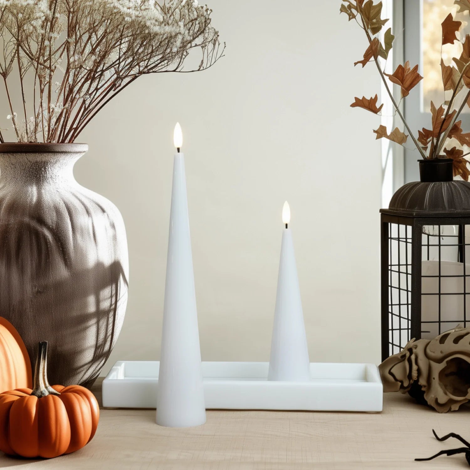 Cone Candles Set of 2