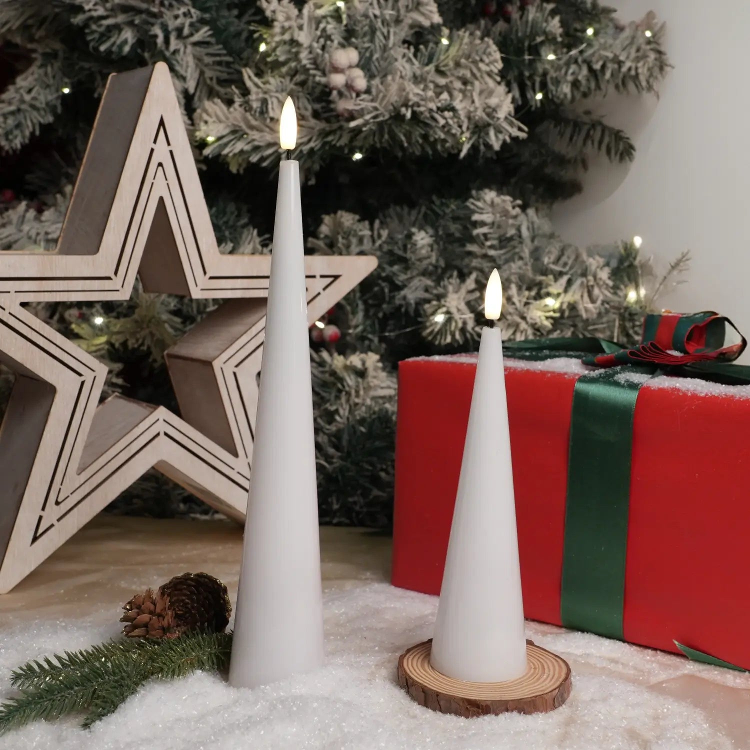 Cone Candles Set of 2