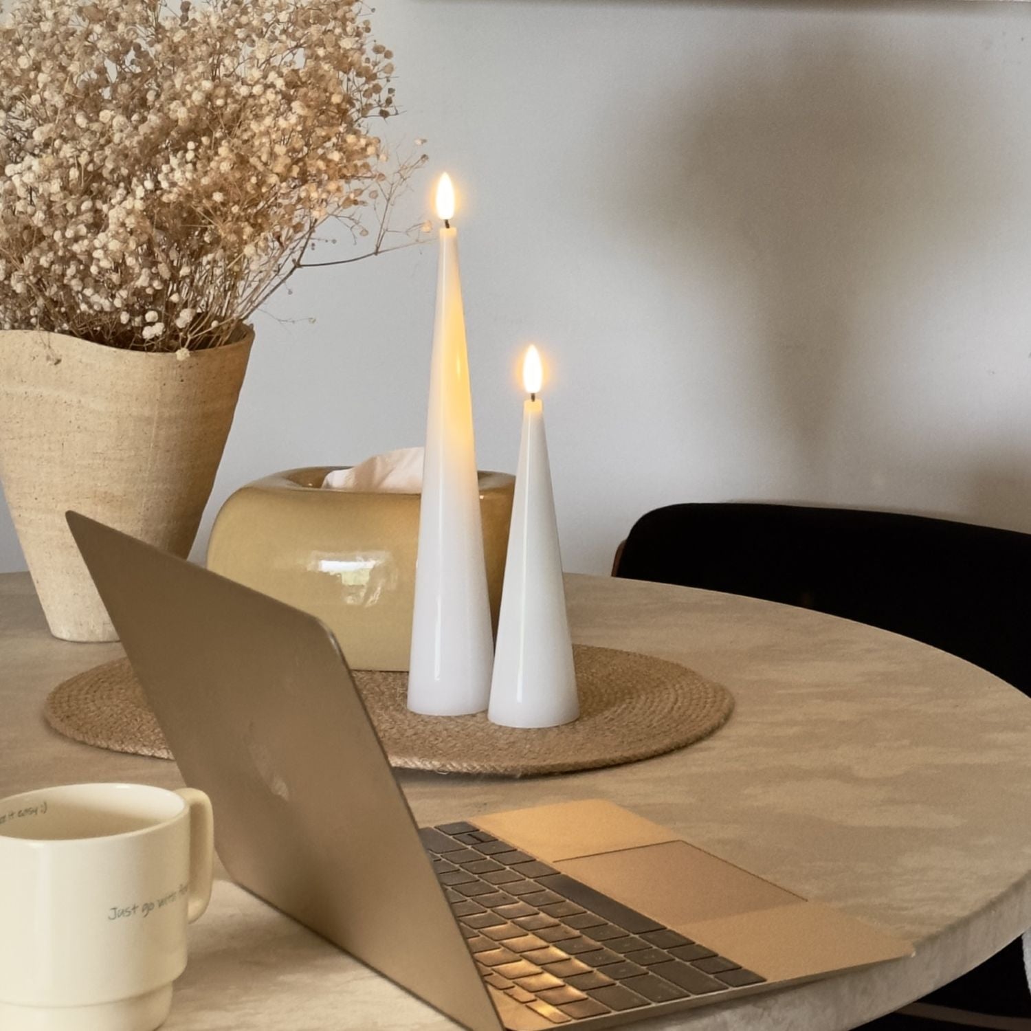 Cone Candles Set of 2