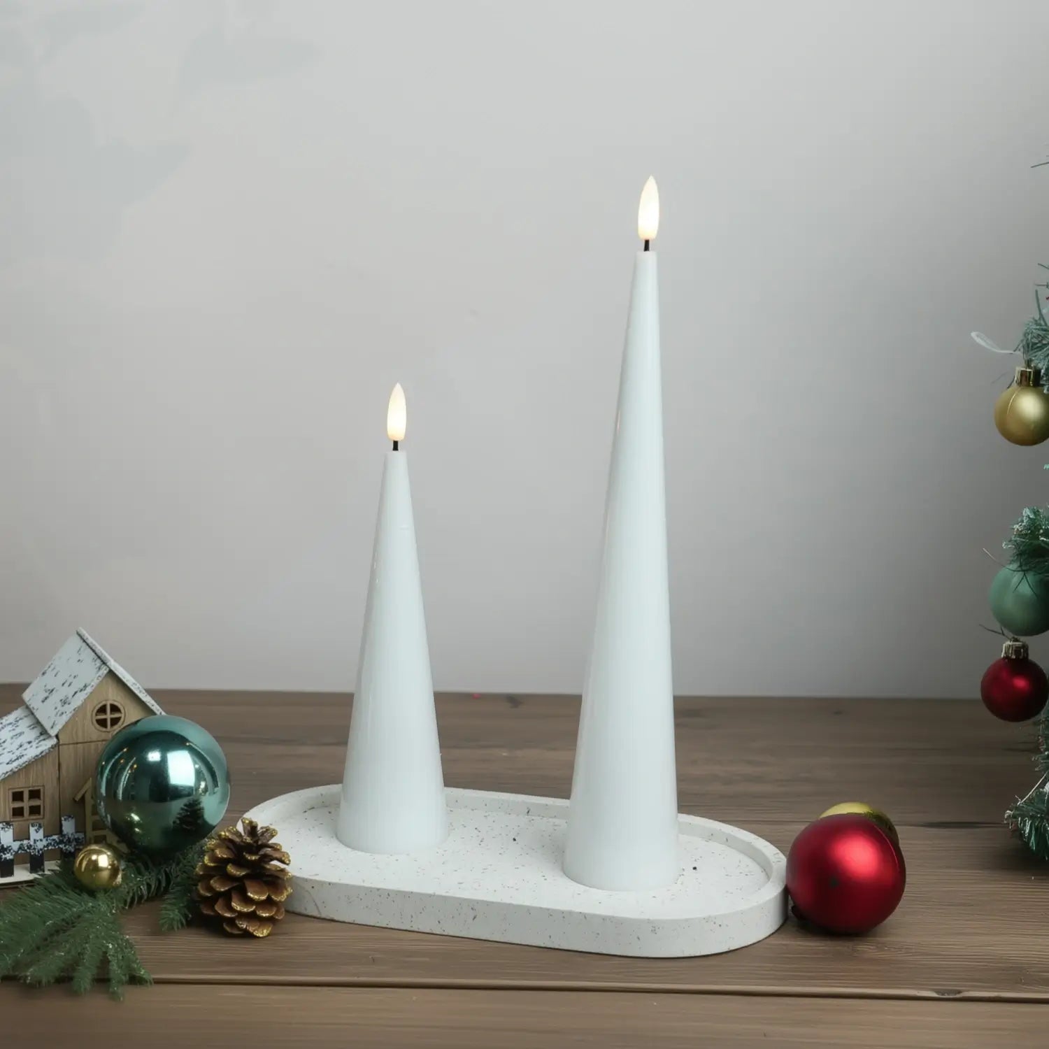 Cone Candles Set of 2