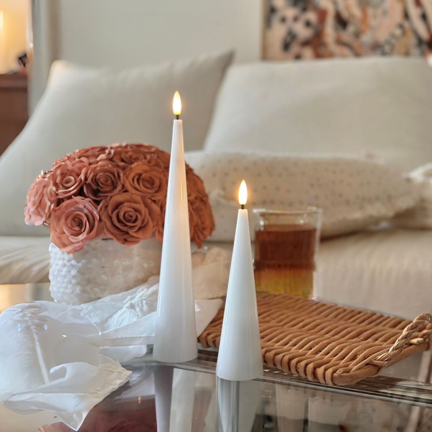 Cone Candles Set of 2