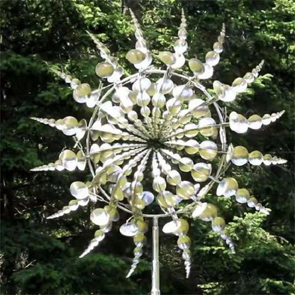 TwirlScape Metal Windmill