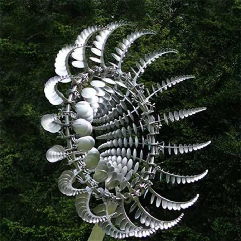 TwirlScape Metal Windmill