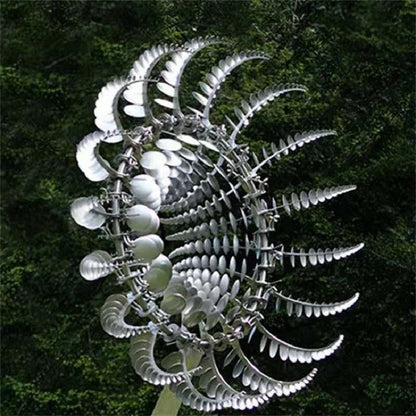 TwirlScape Metal Windmill