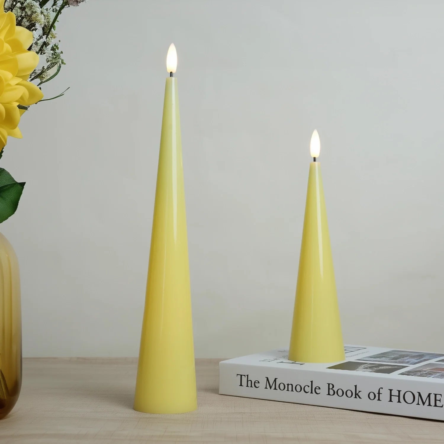 Cone Candles Set of 2