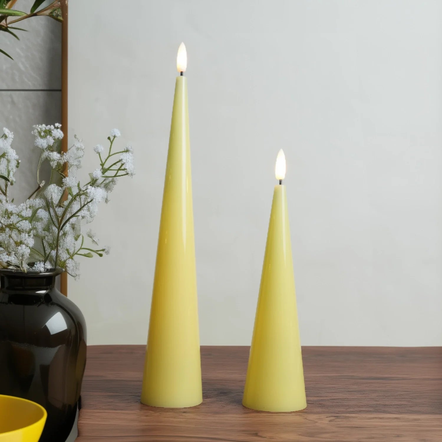 Cone Candles Set of 2