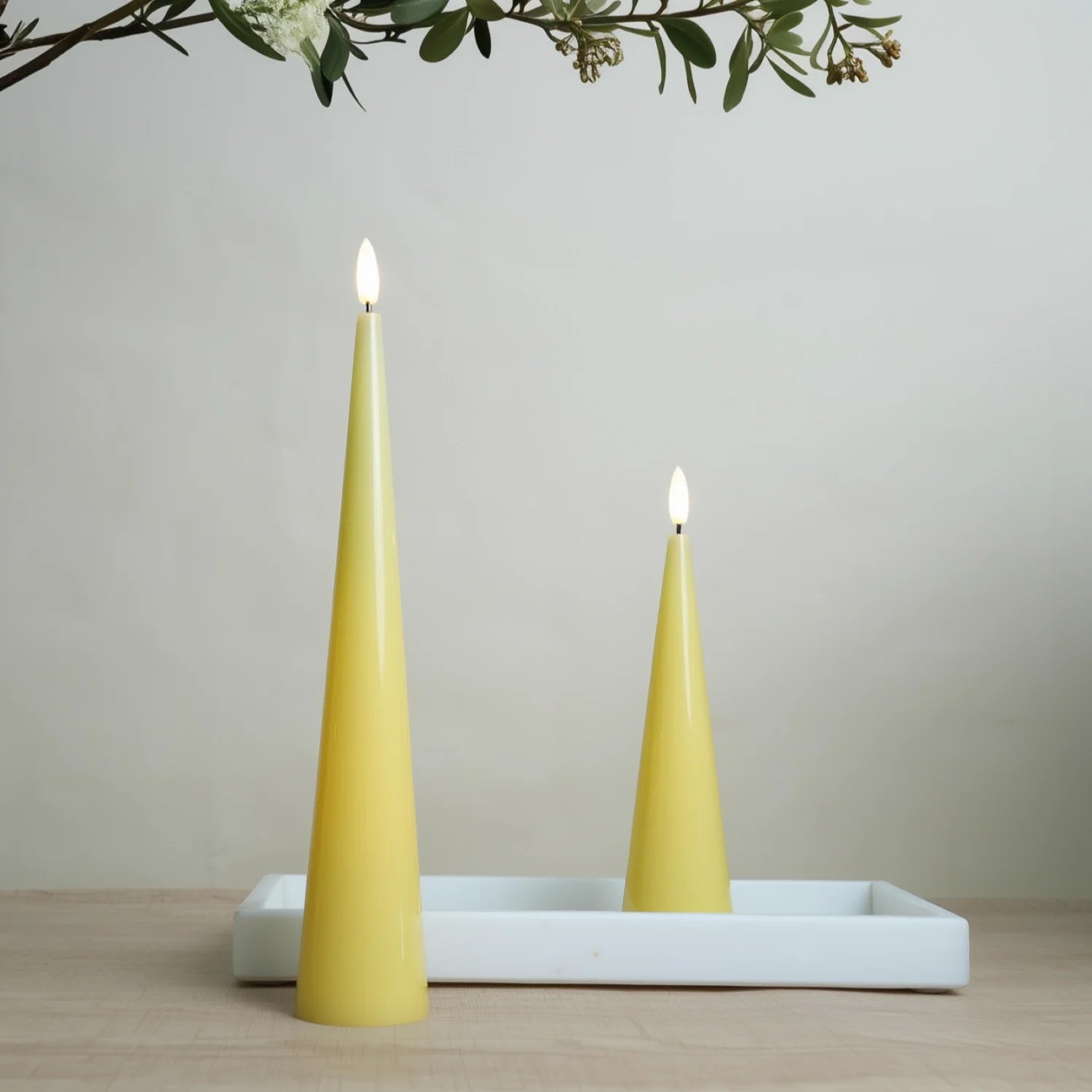Cone Candles Set of 2