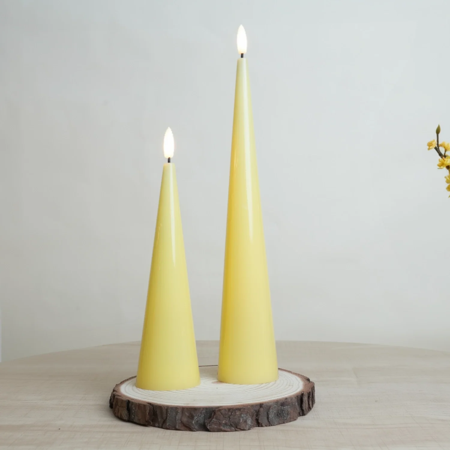 Cone Candles Set of 2